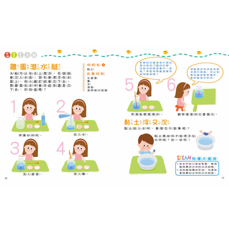 STEAM好玩科學實驗：(實驗材料包7組+趣味小實驗11個+科學小知識22個)